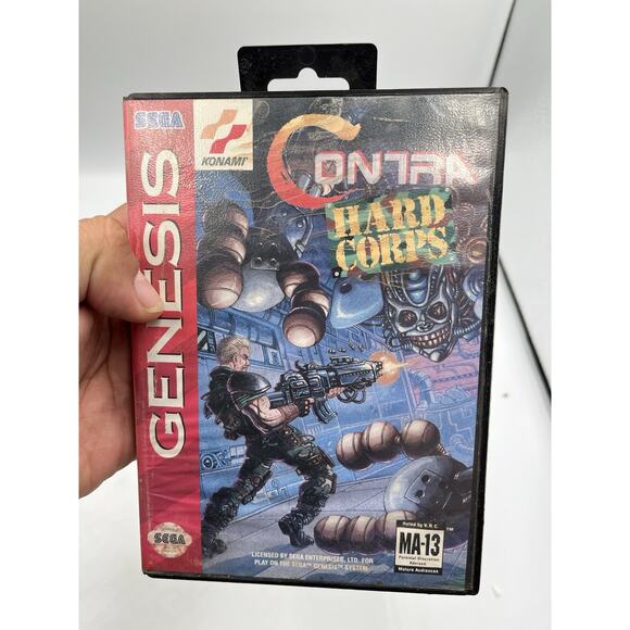 Contra: Hard Corps Sega Genesis Cartridge & Box Only Great Shape Tested & Workin - Picture 14 of 14